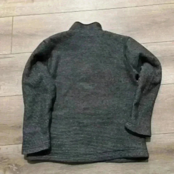 Orvis Warm Heavy 1/4 Zip Jacket fully Fleece Lined Pullover Black And Gray Tweed - Picture 10 of 10